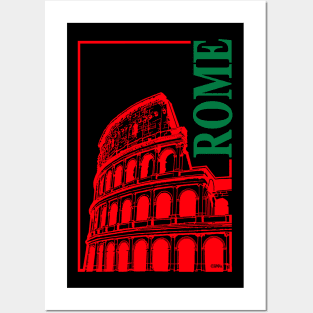Rome, Italy Colosseum Posters and Art